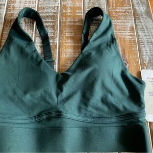 Fabletics Deep Green Sports Bra